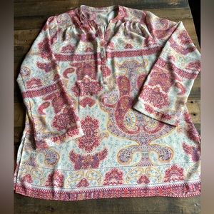 Alicia + Olivia Long Sleeve Tunic/Size Small